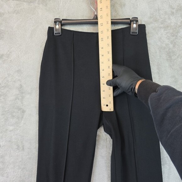 Nic + Zoe Pintuck Slit Leg Trouser Pants Women's Size 4 Black Onyx High Rise - Picture 12 of 16